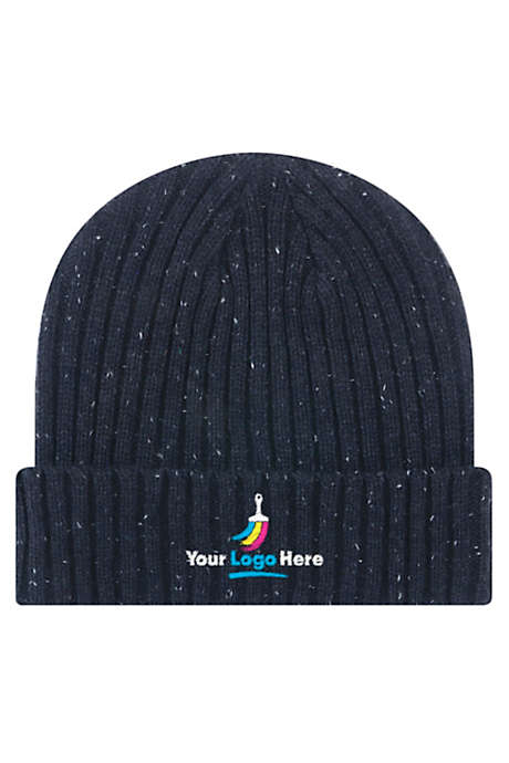 Unisex Speckled Knit Beanie Winter Hat