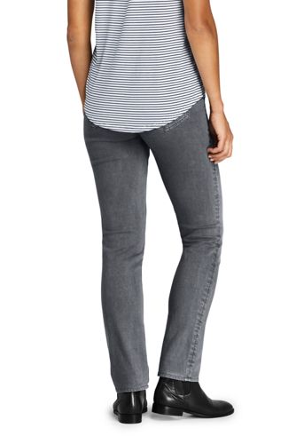 Farbige Straight Fit Jeans Mid Waist Fur Damen Lands End