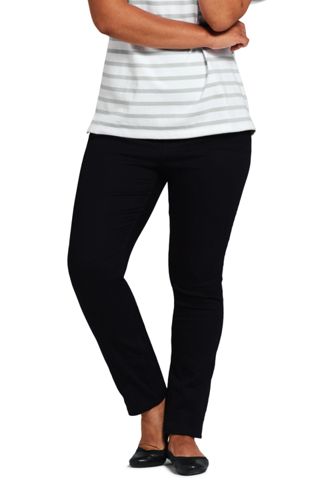 elastic waist black jeans