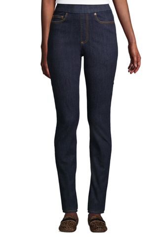 denim jeans with elastic waistband womens