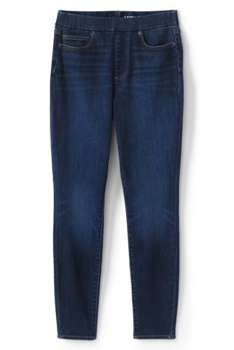 womens elastic waist jeans with pockets