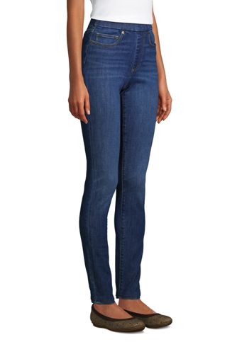 women's petite pull on jeans