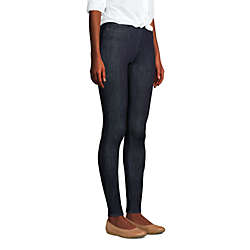 Women's Elastic Waist Pull On Skinny Legging Jeans - Blue, alternative image