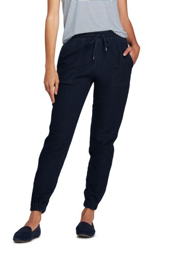 denim jogging bottoms