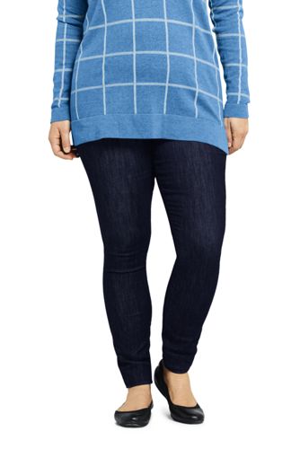 women's plus size jeans with elastic waist