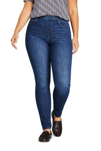 lands end elastic waist jeans