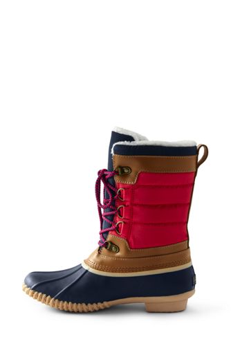 lands end lined duck boots