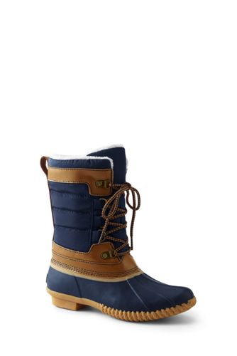 lands end lined duck boots