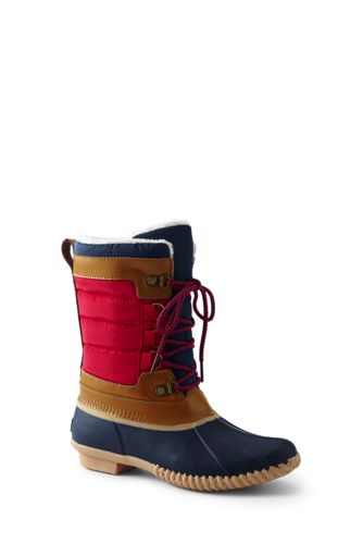 women's lined winter duck boots