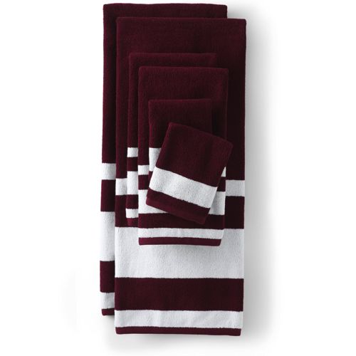 santens, Bath, Santens Deep Red Burgundy Hand Towel In Snow Pine Claret  Nwt Cotton