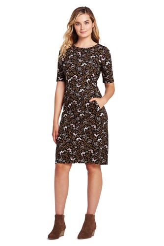 lands end ponte knit sheath dress