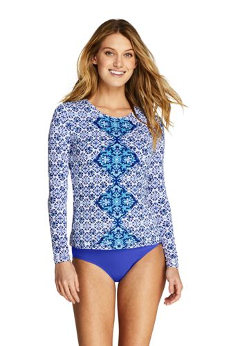 lands end womens swim shirts