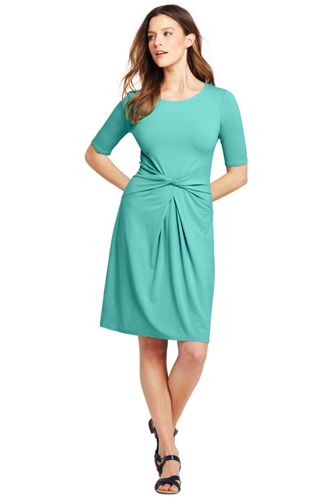 Women's Jersey Dress With Twist Front 