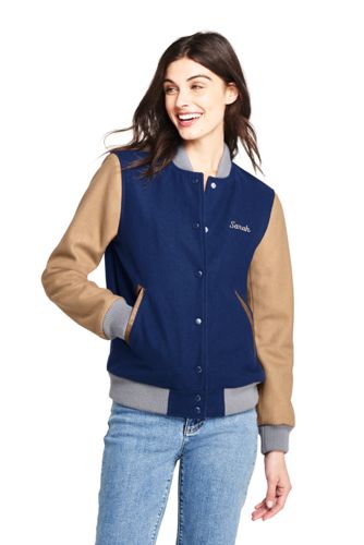 female varsity jacket