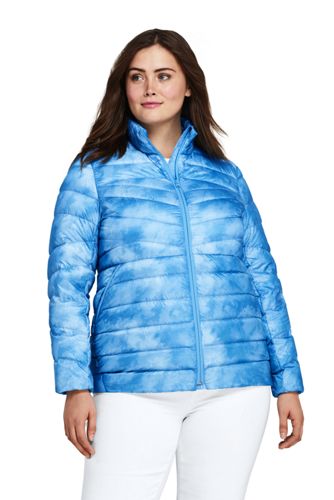 plus size packable down jacket