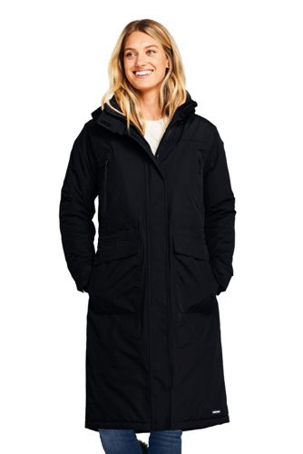 Langer Isolierter Mantel Squall Fur Damen Lands End