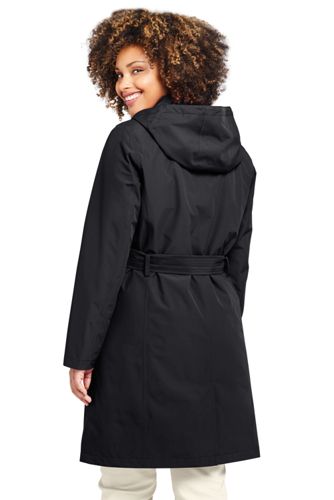 plus size long raincoat with hood