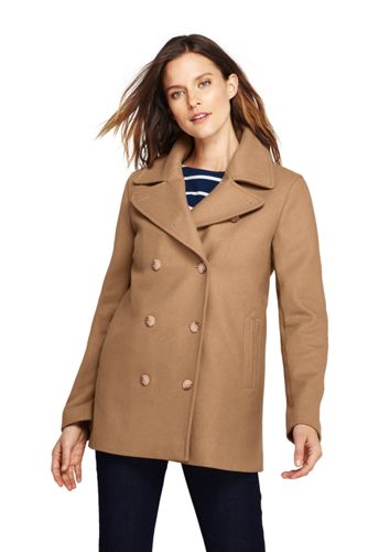 ladies pea coat with hood