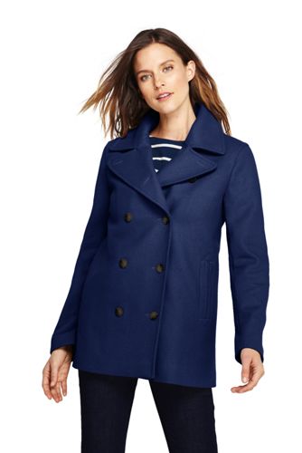 insulated pea coat womens