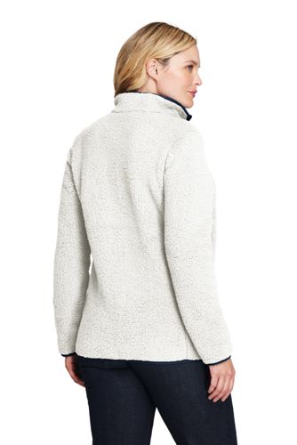 plus size women's sherpa jacket