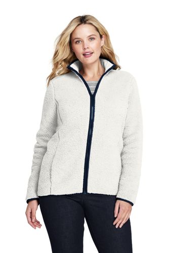 plus size women's sherpa jacket