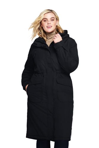 lands end plus size womens coats