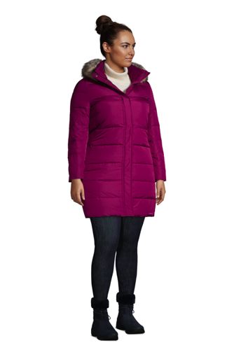 plus size down coats & jackets