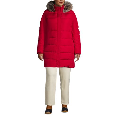 Lands end comfort stretch winter long down discount coat