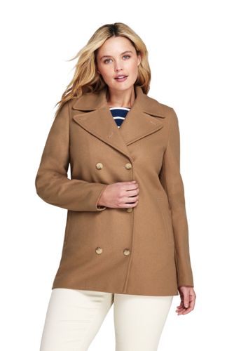 plus size navy pea coat