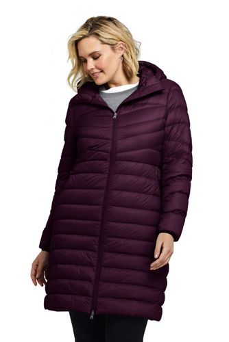 plus size packable coat