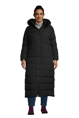 plus size long down winter coats