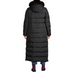 Women's Plus Size Down Maxi Winter Coat, Back