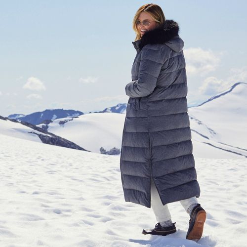 Women's Insulated Quilted Primaloft ThermoPlume Maxi Winter Coat