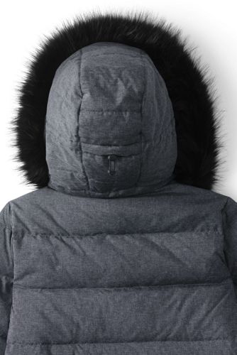 women's plus size coat with fur hood