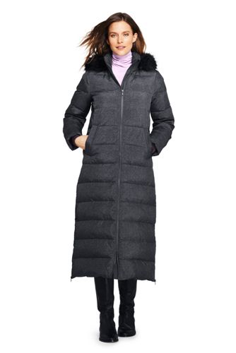 down maxi coat with hood