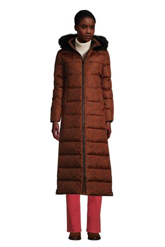 Winter Maxi Long Down Coat With Hood, Lands End Women S Winter Maxi Long Down Coat With Hood