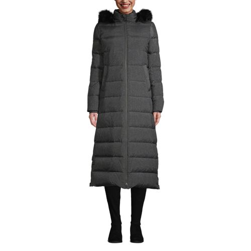 manteau capuche long femme