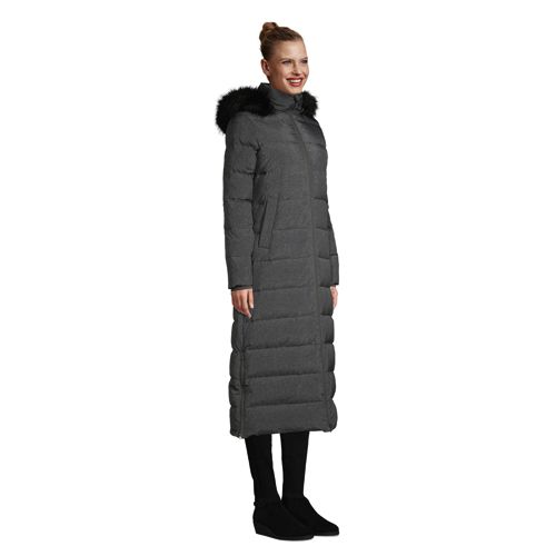 manteau long ajusté femme