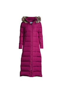 Women's Winter Maxi Long Down Coat with Hood, Front