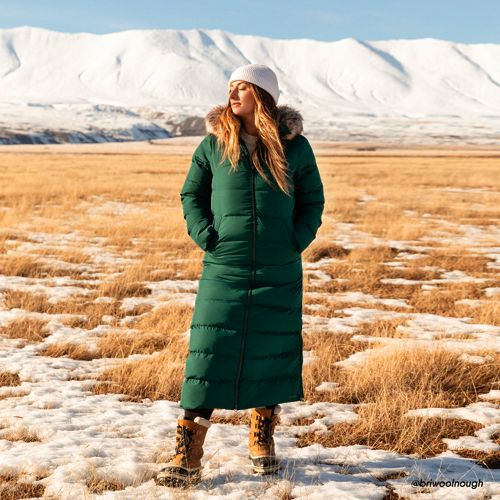 Lands end 2025 long puffer coat