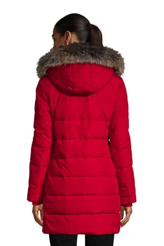 women's long parka with fur hood