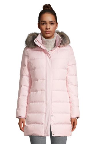 womens long down coat with hood