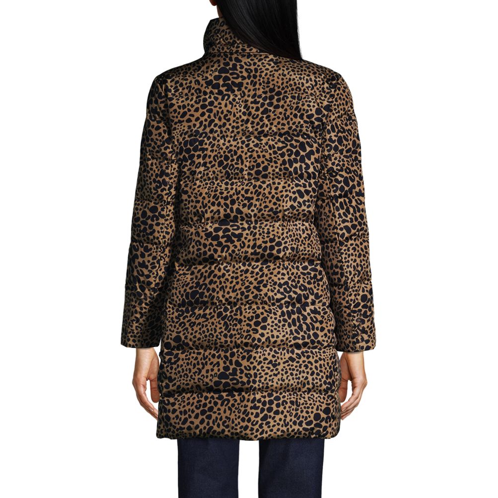 Lands end leopard clearance coat