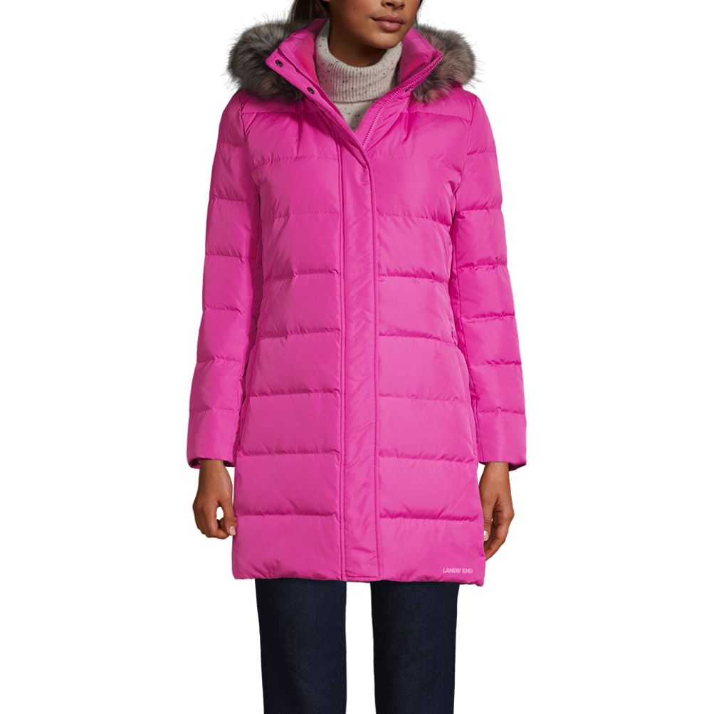 Lands end long down jacket sale