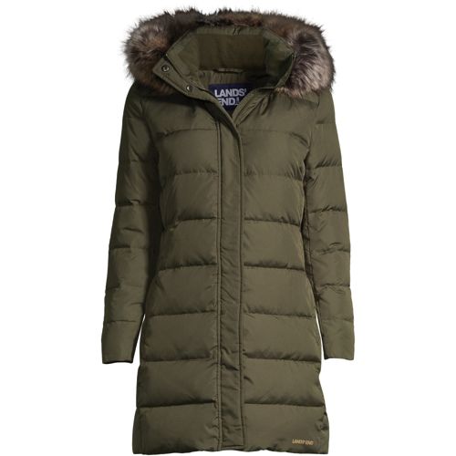 Women's 600 Down Winter Long Coat with Hood