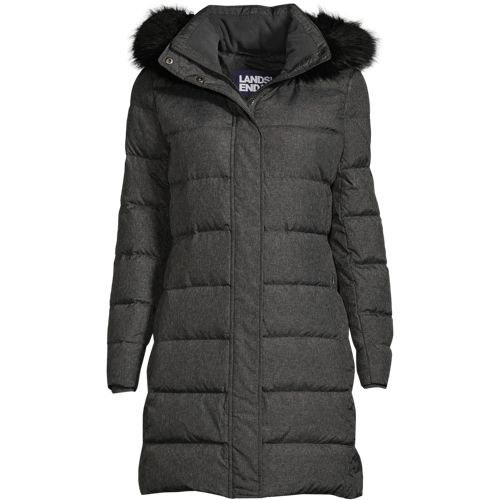 Women's 600 Down Winter Long Coat with Hood