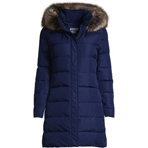 Women's 600 Down Winter Long Coat with Hood