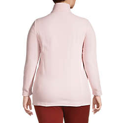 Women's Plus Size Fleece Quarter Zip Pullover, Back