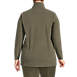 Women's Plus Size Fleece Quarter Zip Pullover, Back