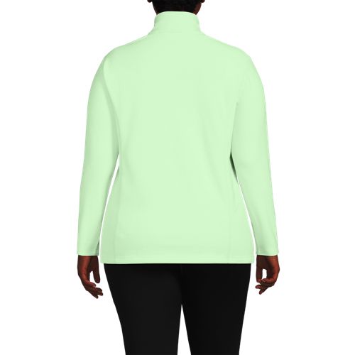  Lands' End Anyweather Fleece-pullover Mit Reißverschluss, Damen, Größe:48-50 Plus, Grün, Polyester, By Lands' End 